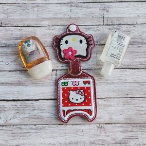 Hello Kitty hand sanitizer holder